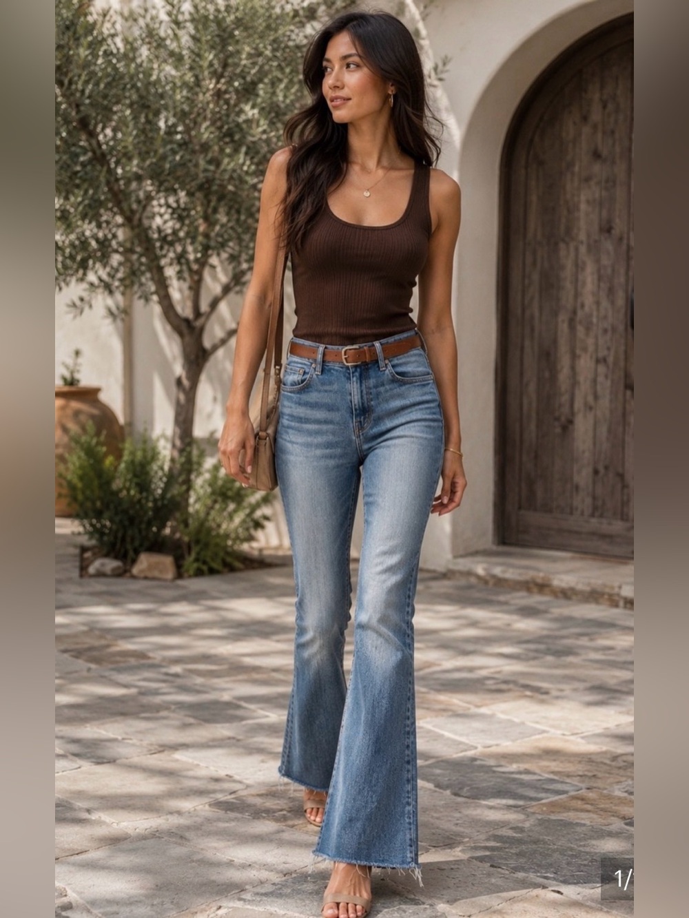 MOTHER Light Blue Flare Jeans
